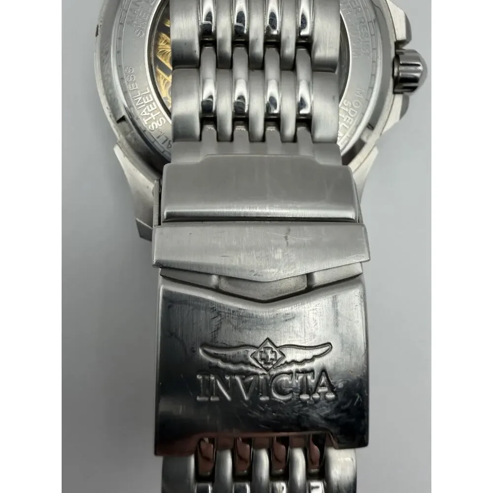RARE Invicta 5114 Mechanical Skeleton Men's Watch - Discontinued - WORKING